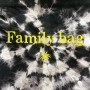 SHOPPERBAG XXL TIE&DYE BLACK, FAMILY BAG JAUNE