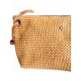 POCHETTE CALIFORNIA EN CUIR TRESSE SAND